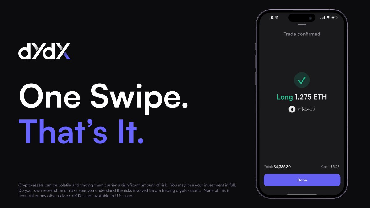 dYdX perp trading