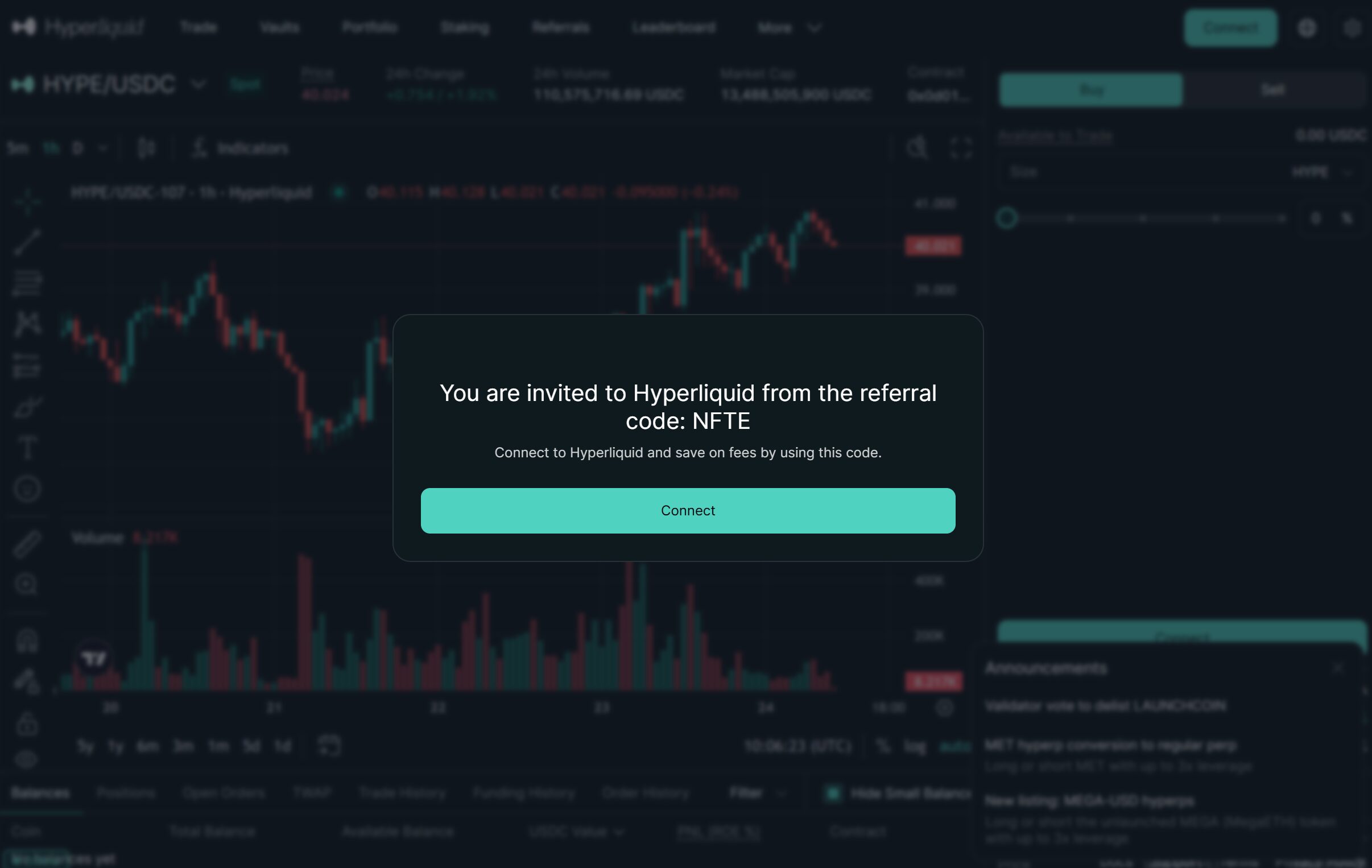 Hyperliquid DEX trading interface and stats 2025