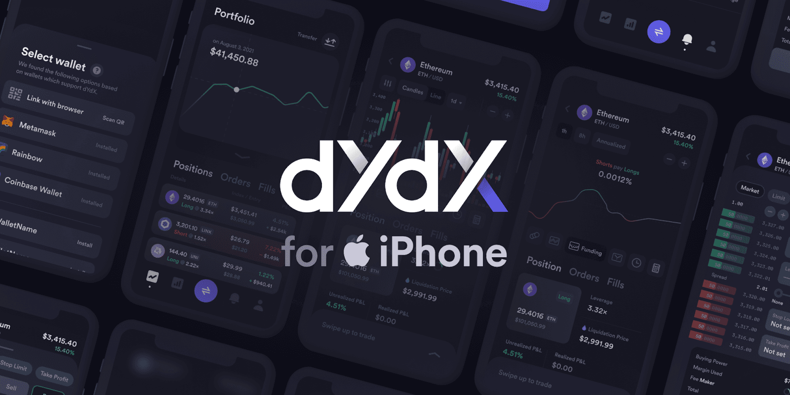 dYdX v4 perpetual DEX interface